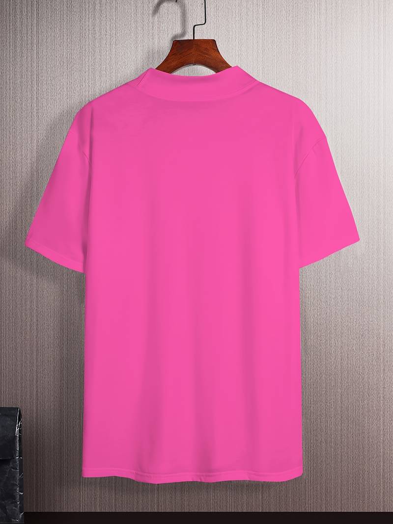 Glamora | Anspruchsvolles T-Shirt mit hohem Kragen und schmaler Passform