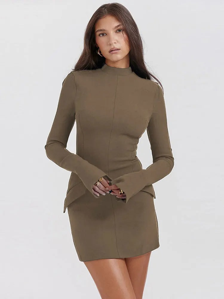 Nova | Elegantes Rollkragenkleid für stilvolle Looks