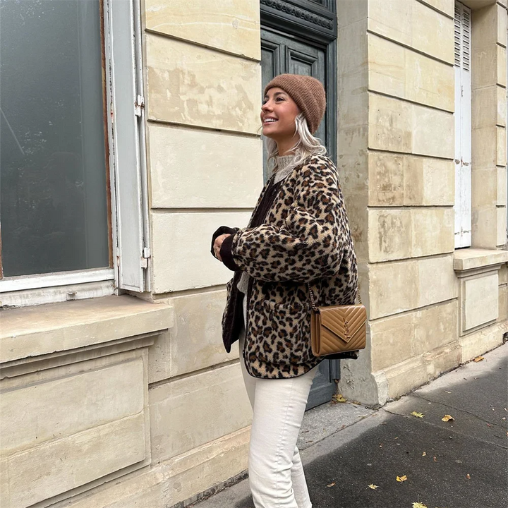 Nexura | Stylische Jacke mit Leopardenmuster