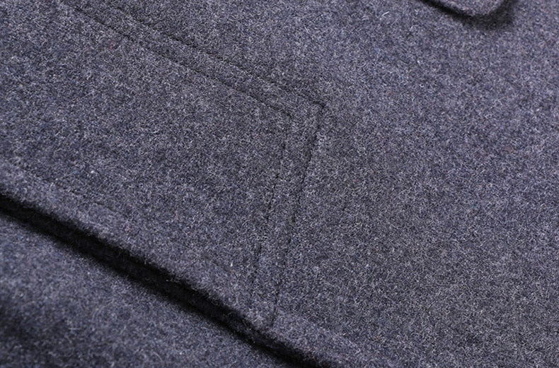 CozyFit | Eleganter Herren-Wollmantel mit Langem Schnitt