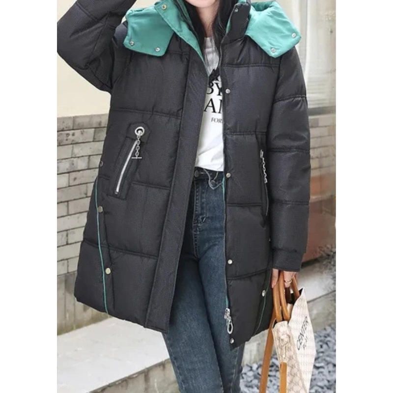 Frostella | Damen Winterjacke mit Kapuze, Weich Gefüttert und Robuster Stoff, Mit Praktischen Reißverschlusstaschen