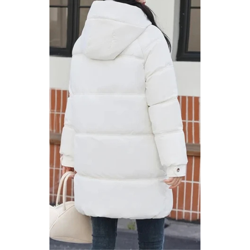 Frostella | Damen Winterjacke mit Kapuze, Weich Gefüttert und Robuster Stoff, Mit Praktischen Reißverschlusstaschen