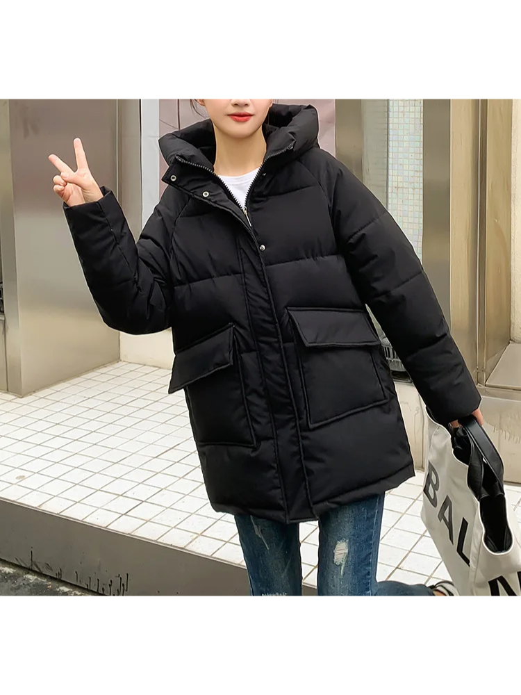 Chillore | Warm Winterjacke für Damen mit Kapuze, Wattierung und praktischen Taschen – Ideal für kalte Tage