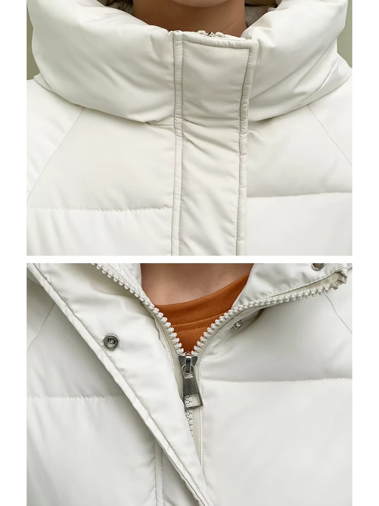 Chillore | Warm Winterjacke für Damen mit Kapuze, Wattierung und praktischen Taschen – Ideal für kalte Tage