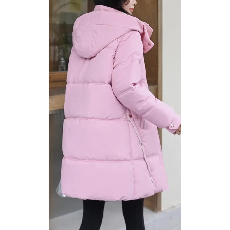 Frostella | Damen Winterjacke mit Kapuze, Weich Gefüttert und Robuster Stoff, Mit Praktischen Reißverschlusstaschen
