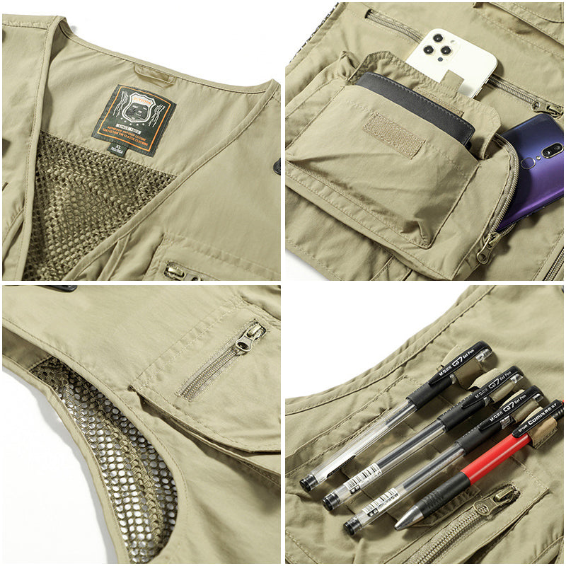 Froselle | Vielseitige Taktische Outdoor-Weste für Herren – Robustes Design für Abenteuer und Freizeit