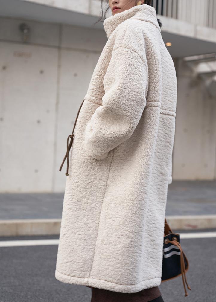 Glacera | Plus-Size Winter-Wollmantel mit Hohem Kragen und Verstellbarem Kordelzug