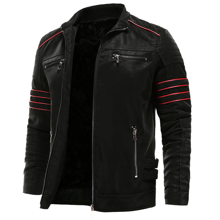 Tavron | Stylische Motorradlederjacke für Männer