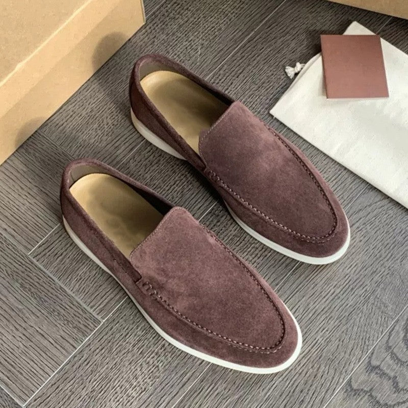Teddica | Elegante stilvolle Herren Leder Slipper