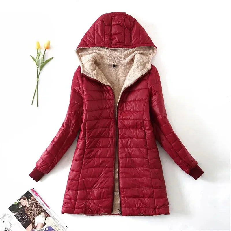 Fleecora | Fleecegefütterte Kapuzenjacke