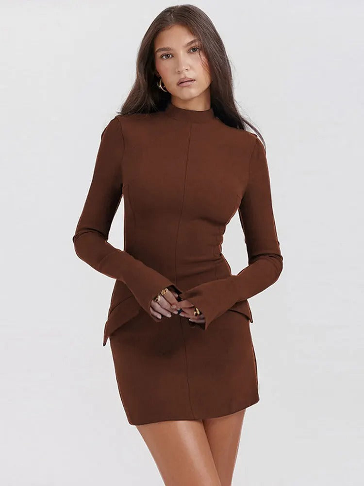 Nova | Elegantes Rollkragenkleid für stilvolle Looks