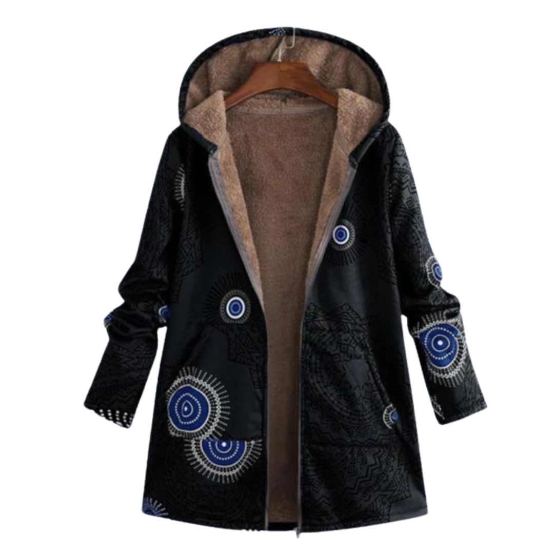 Liora | Vintage Damenjacke aus Baumwolle und Leinen