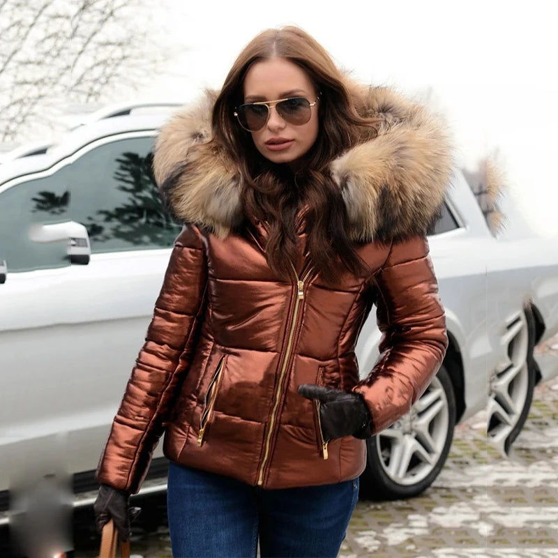 Felicia | Damen Winterjacke mit Kapuze, Kunstfellfutter und Wasserfest – Perfekte Wärme und Schutz für den Winter