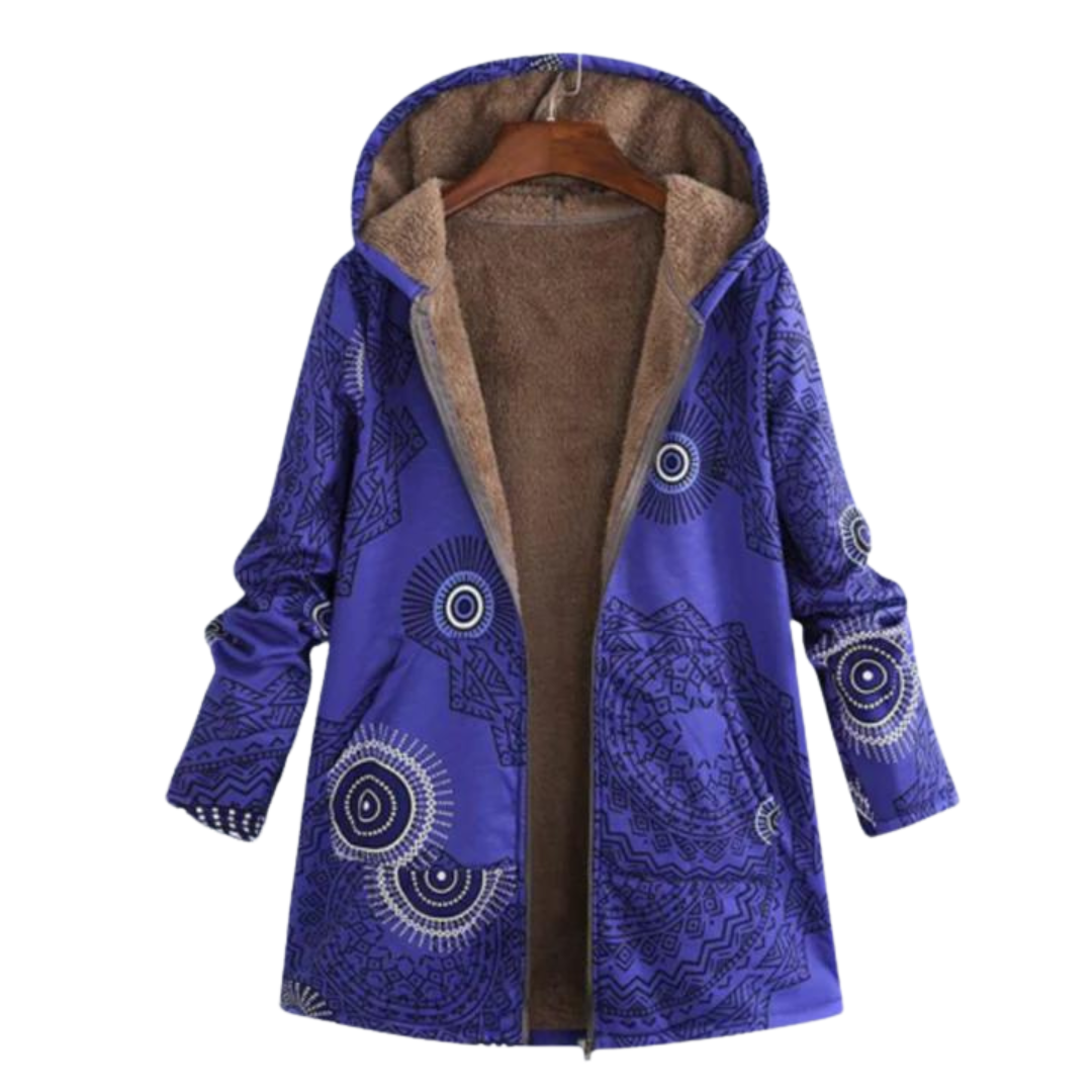 Liora | Vintage Damenjacke aus Baumwolle und Leinen