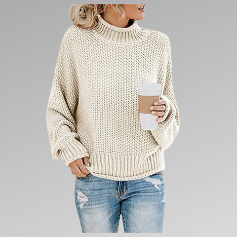 Cloudin | modischer Damenpullover mit Volumenärmeln