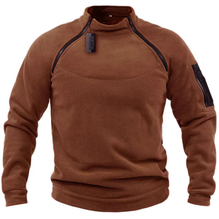Comforra | Herren Fleece-Pullover mit Reißverschluss für höchsten Komfort
