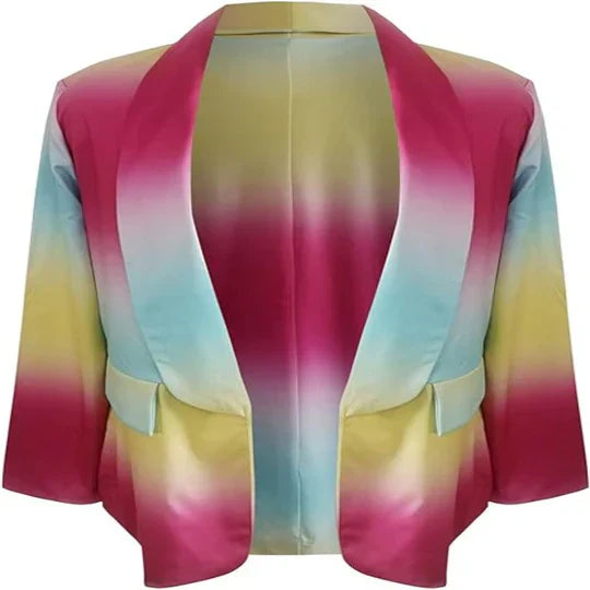 Aura | Chic Tie-Dye Blazer für Frau