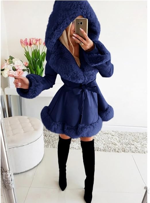 Gemütlicher | eleganter und raffinierter Damen-Pelzmantel