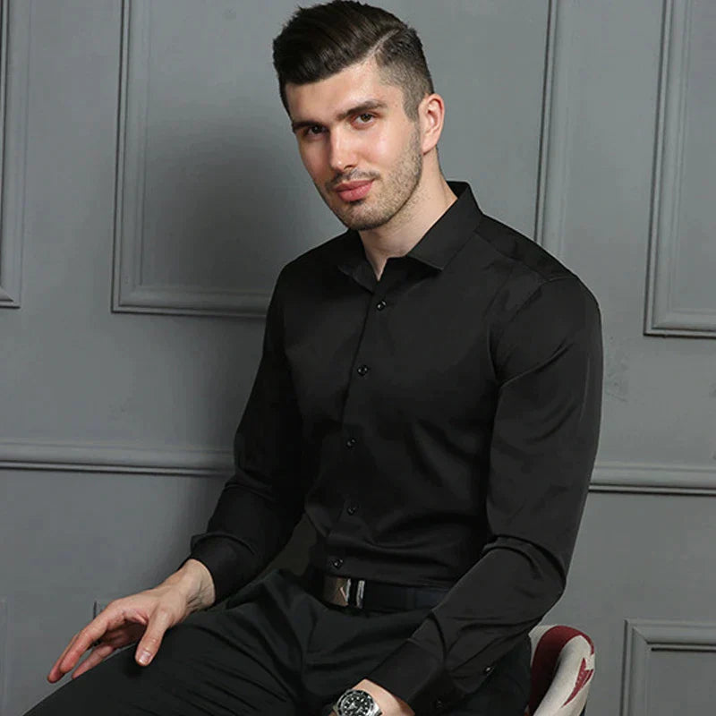 Relaxus | Hugo Superstretch Hemd für Männer | Extrem bequemes Stretch-Shirt