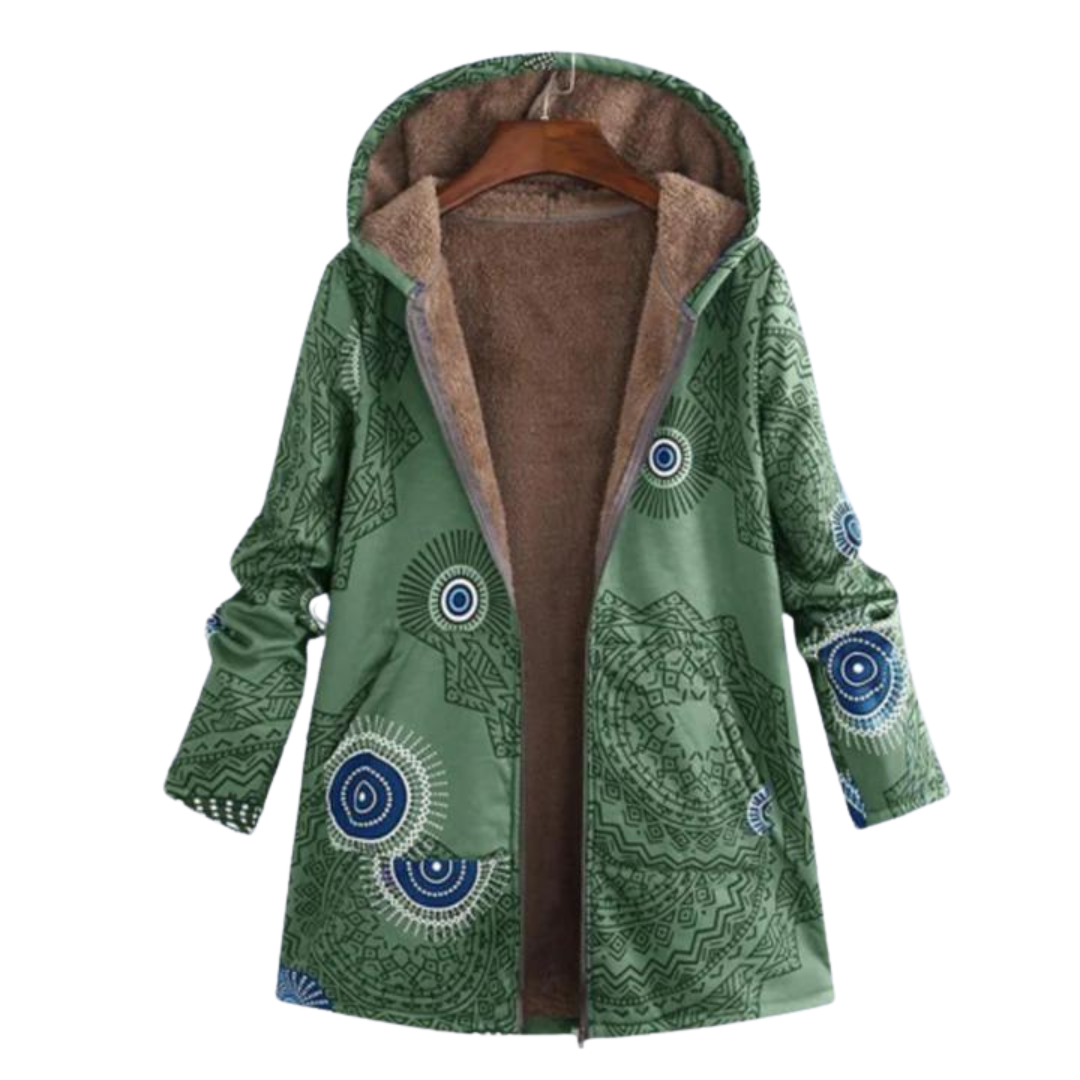 Liora | Vintage Damenjacke aus Baumwolle und Leinen