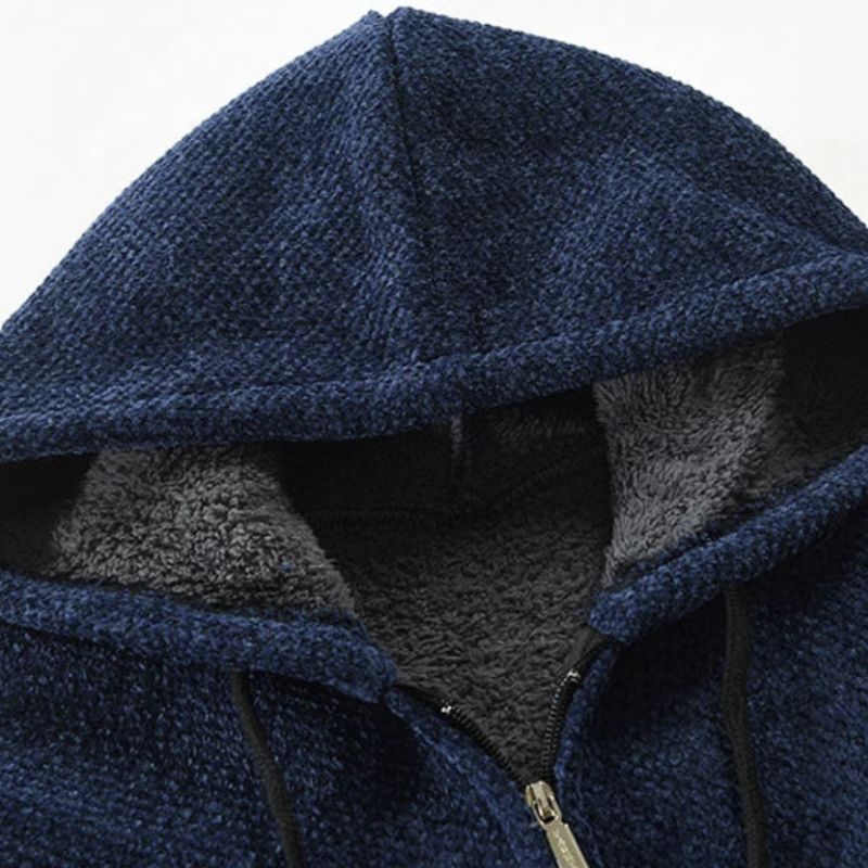 Belleza | Herren-Wolljacke mit Kapuze – Warm und Stilvoll