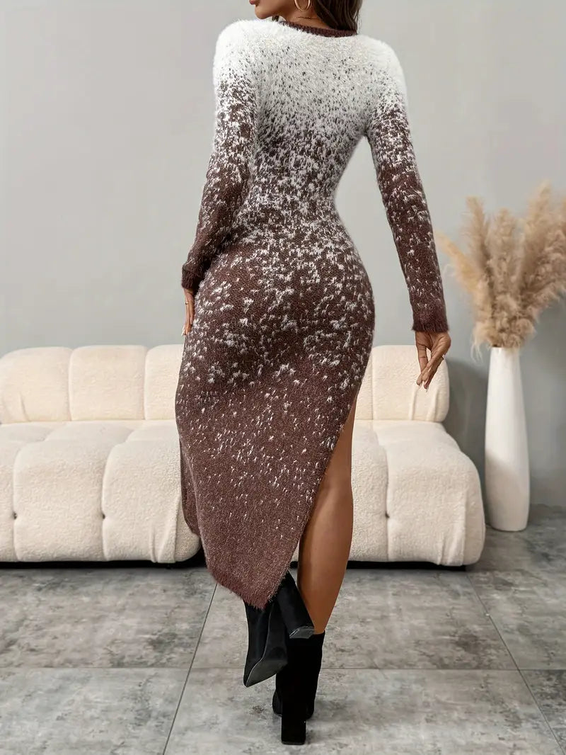 Cooluxe | Figurbetonter Sweater mit Farblich Abgesetztem Design für den Home-Look