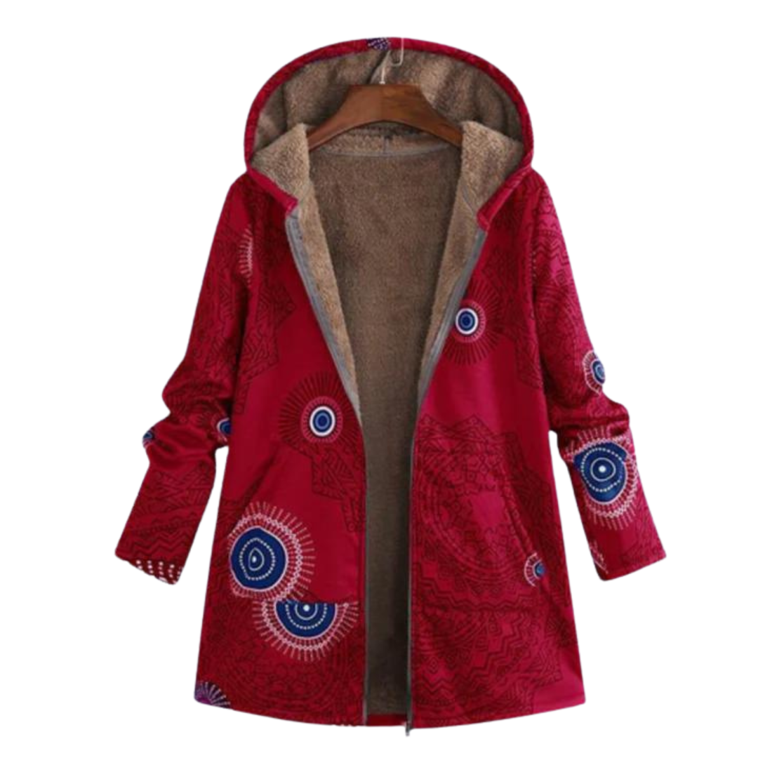 Liora | Vintage Damenjacke aus Baumwolle und Leinen