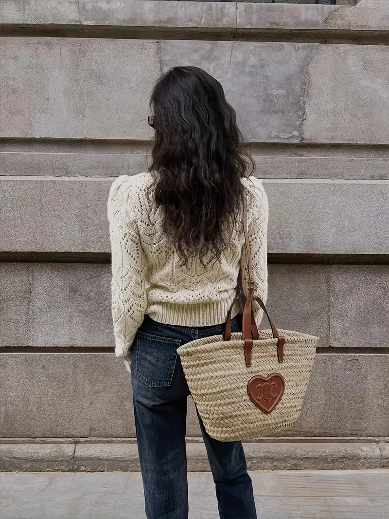 PolarBlend| Luxuriöser Strickpullover mit Spitzendetail, kuschelige Eleganz mit langen Ärmeln