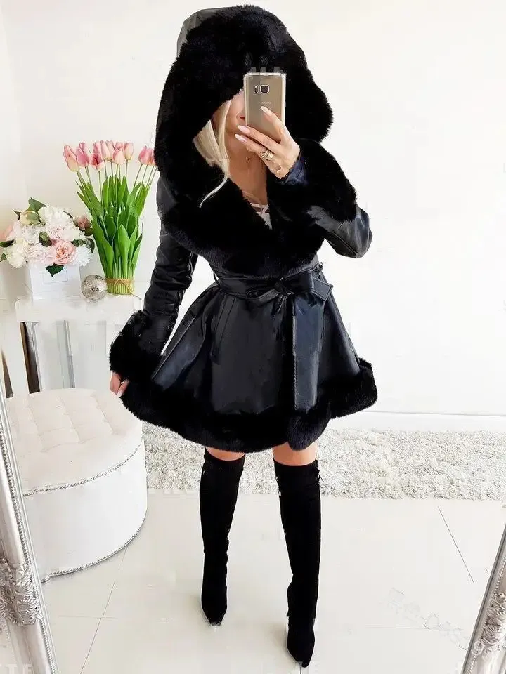 Gemütlicher | eleganter und raffinierter Damen-Pelzmantel