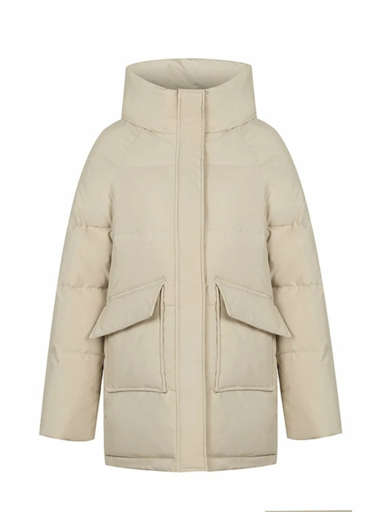 Chillore | Warm Winterjacke für Damen mit Kapuze, Wattierung und praktischen Taschen – Ideal für kalte Tage