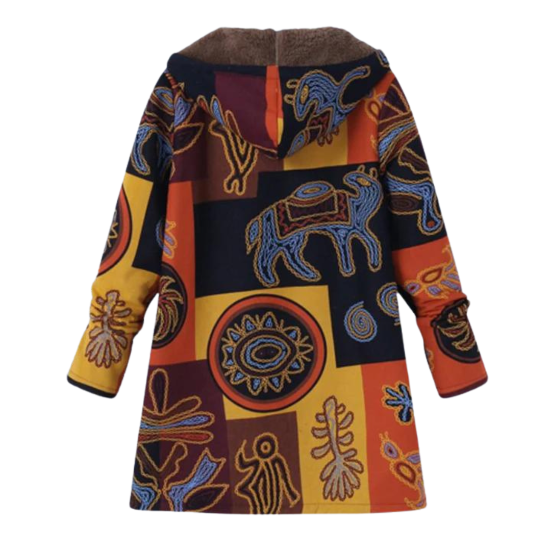 Liora | Vintage Damenjacke aus Baumwolle und Leinen