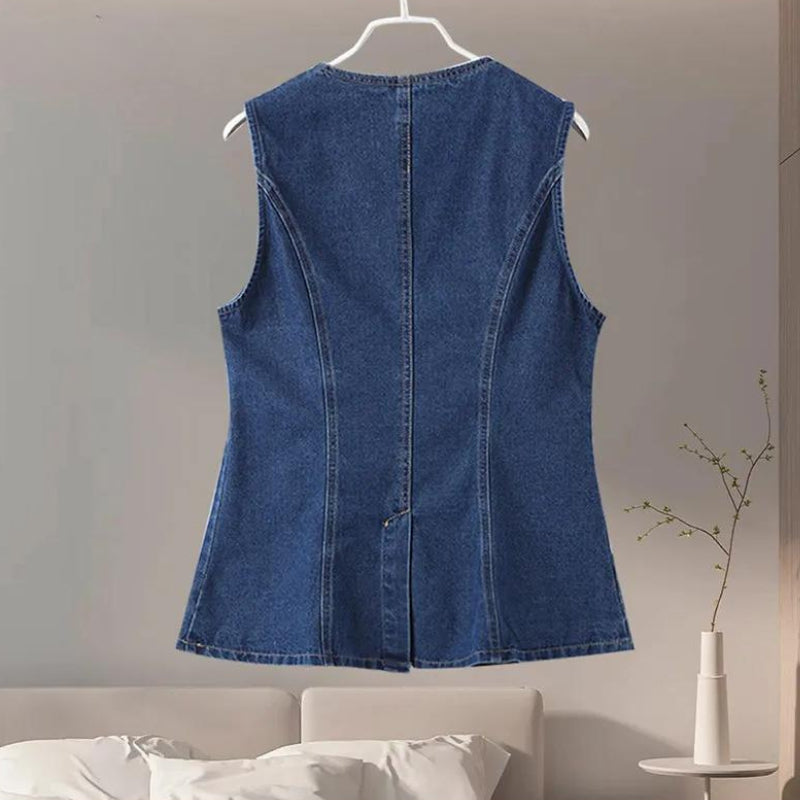 Floriel | Elegantes Zweiteiliges Denim-Set für Damen
