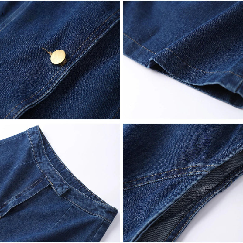 Floriel | Elegantes Zweiteiliges Denim-Set für Damen