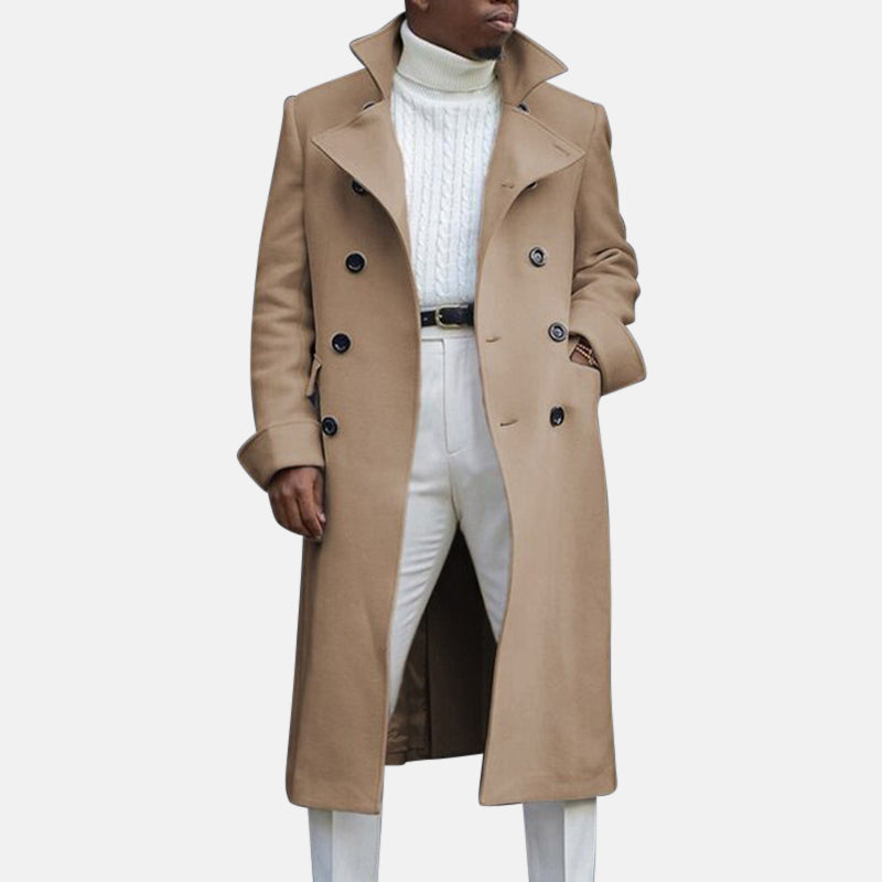 Nova™ | Einfarbiger Mantel für Herren im Herbst-Stil
