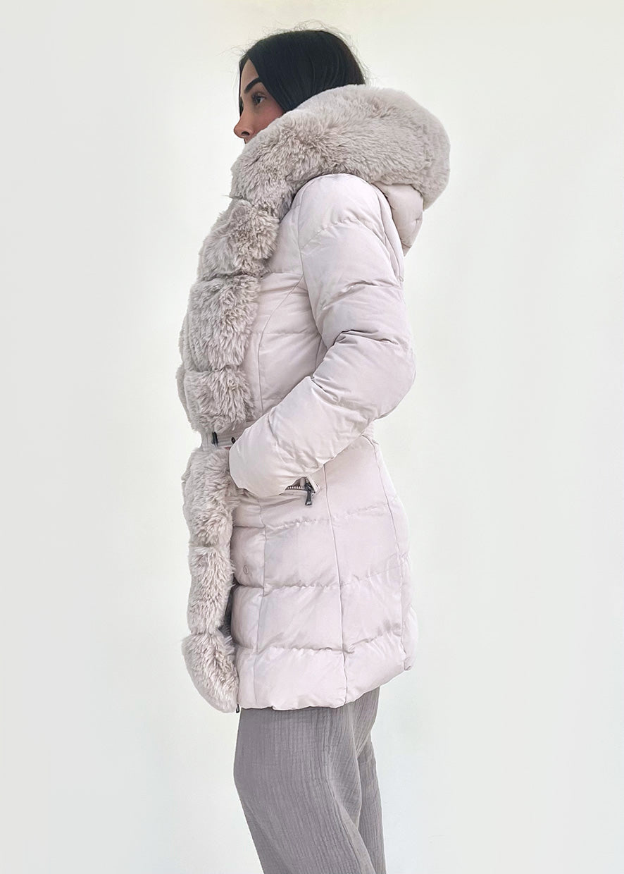Thermova | Elegante Winterjacke mit luxuriösem Kunstfellbesatz
