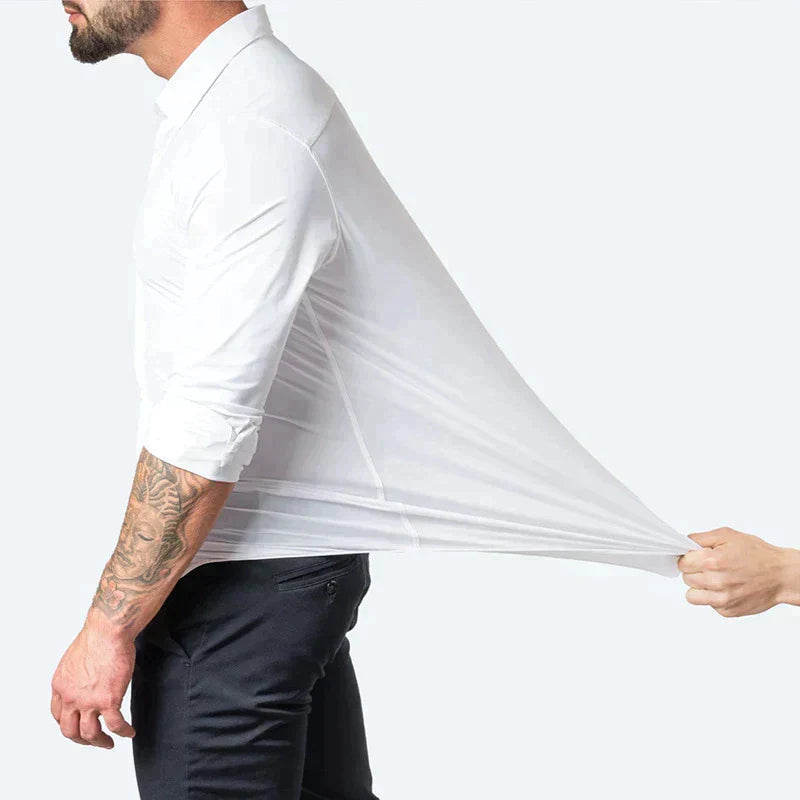 Relaxus | Hugo Superstretch Hemd für Männer | Extrem bequemes Stretch-Shirt