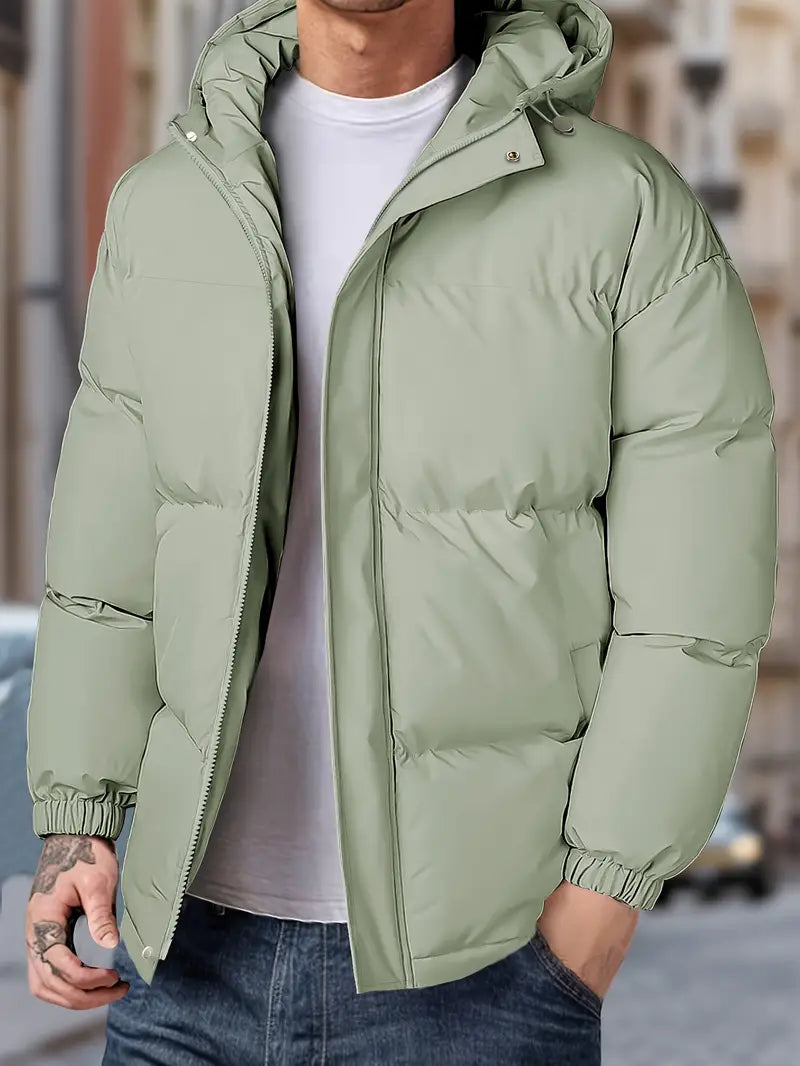 WarmGuard - Herren-Winterjacke mit Kapuze: Winddicht und Komfortabel