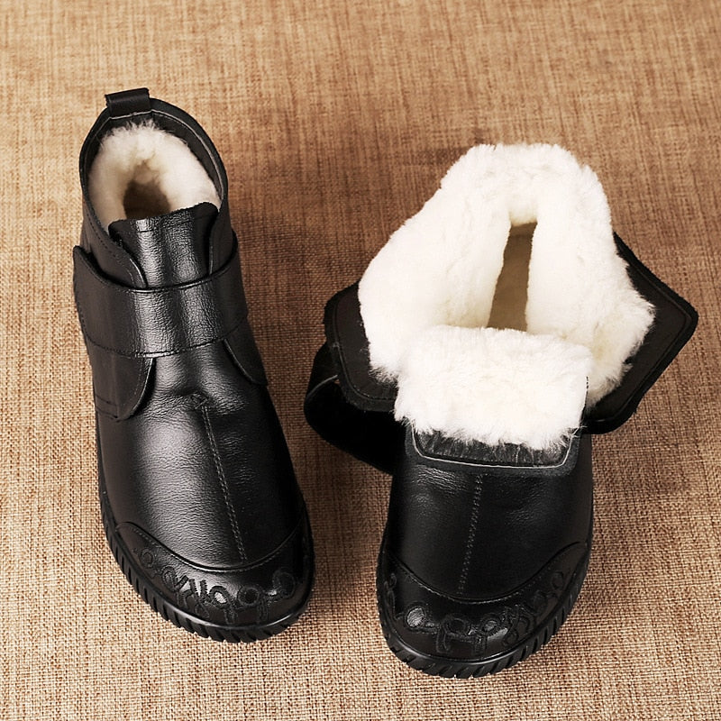 Frostix | Warme wasserdichte Stiefeletten mit kuscheligem Fellfutter