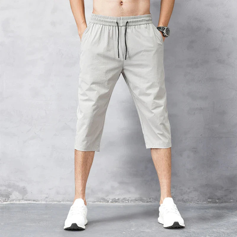 Beigean | Schnelltrocknende Badeshorts aus Nylon in 3/4-Länge