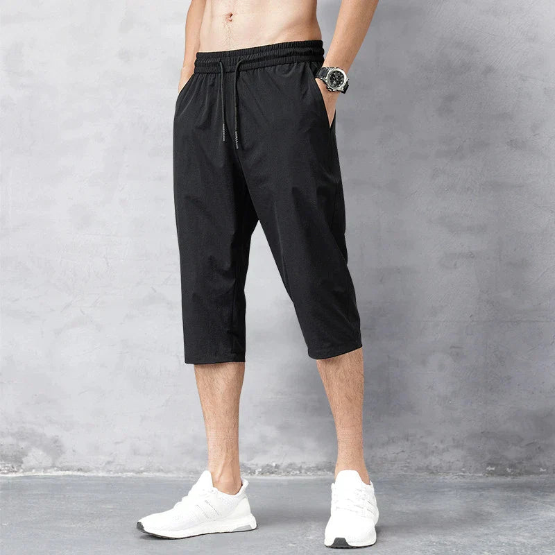 Beigean | Schnelltrocknende Badeshorts aus Nylon in 3/4-Länge