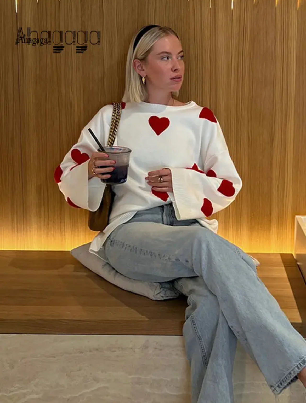Cosyva | Herz-Pullover | Kuschelige Wärme für romantische Wintermomente