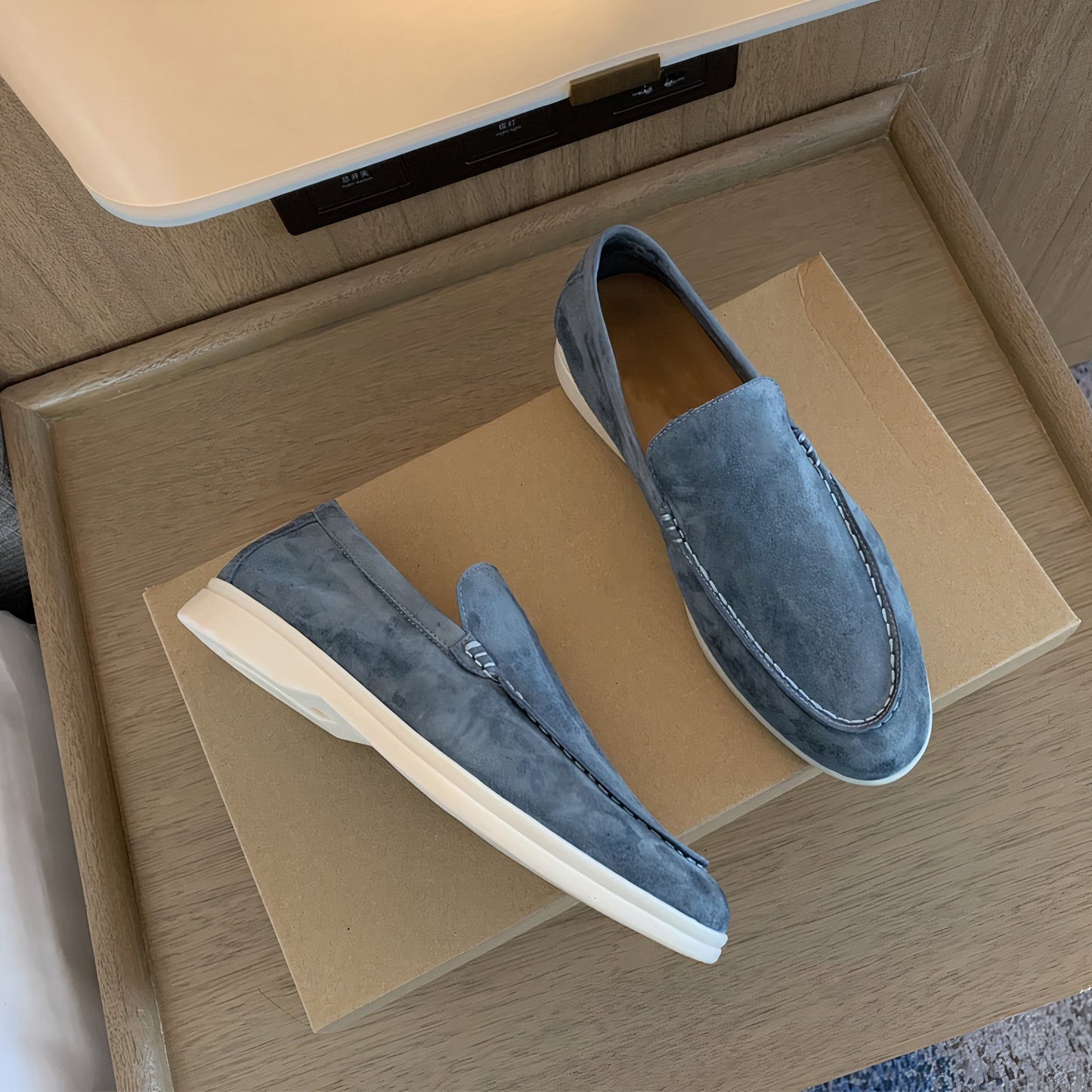 Teddica | Elegante stilvolle Herren Leder Slipper