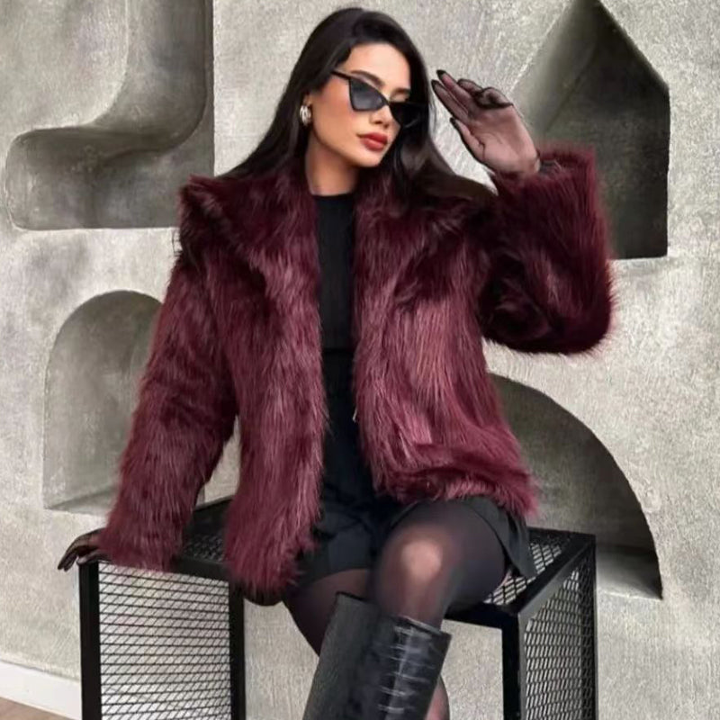 FurNest | Damen-Kunstpelz-Jacke