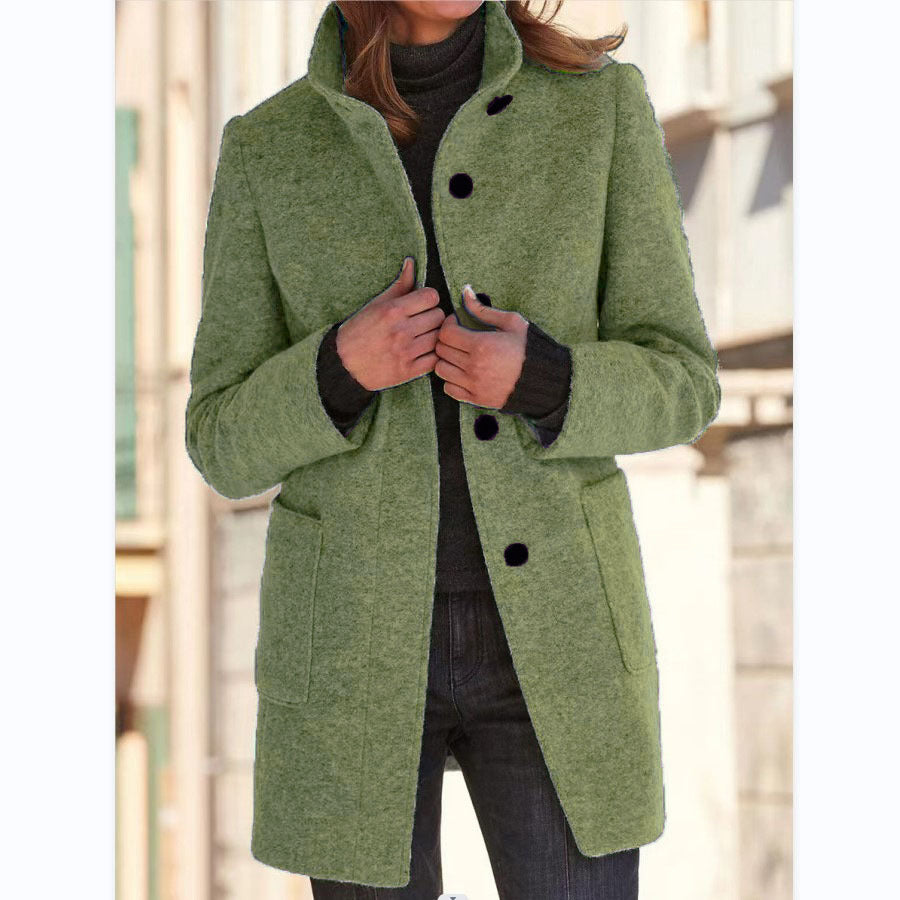 Floret | Eleganter Damenmantel mit stilvoller Knopfleiste