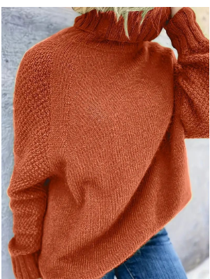 Elfriede | Bequemer Oversize-Strickrollkragenpullover für Damen