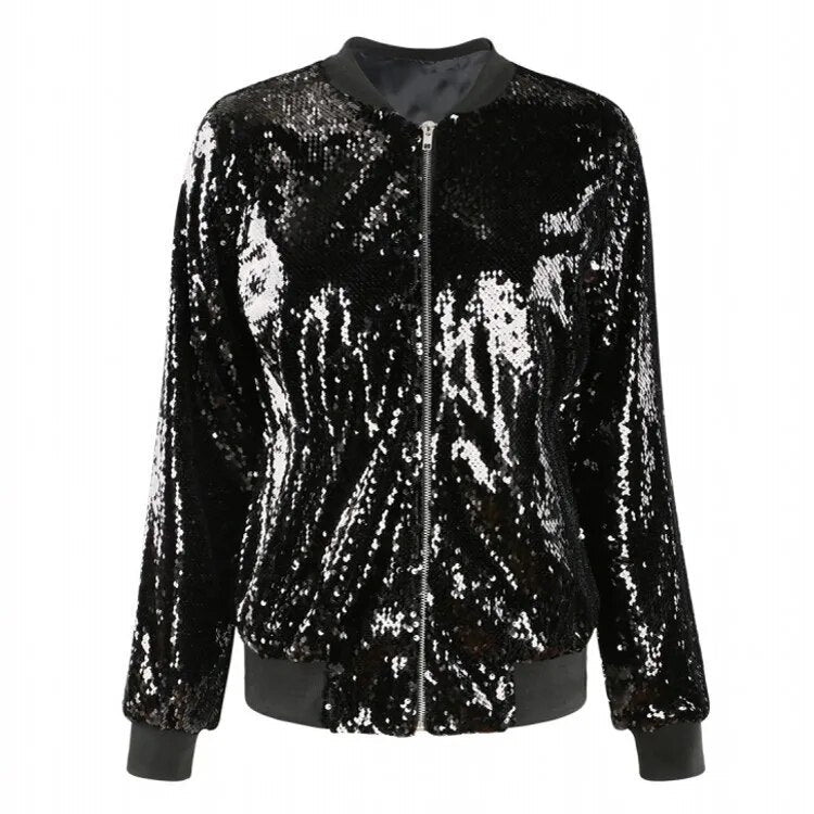 Climara | Glam Pailletten-Bomberjacke