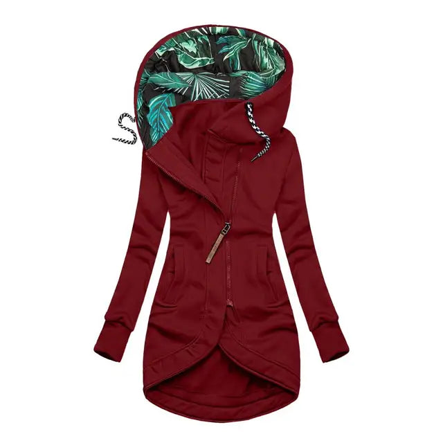 Comforta | Wetterfeste Damenjacke mit Slim Fit, Reißverschluss und Kordelzug