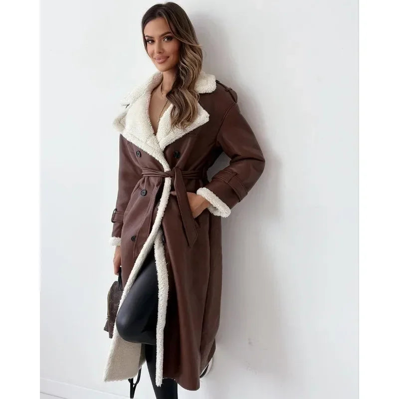 Grayzon | Eleganter Trenchcoat mit kuscheligem Teddyfutter