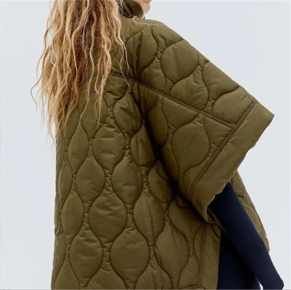 Flexi | Gefütterte Parka-Jacke mit Reißverschluss und Stehkragen