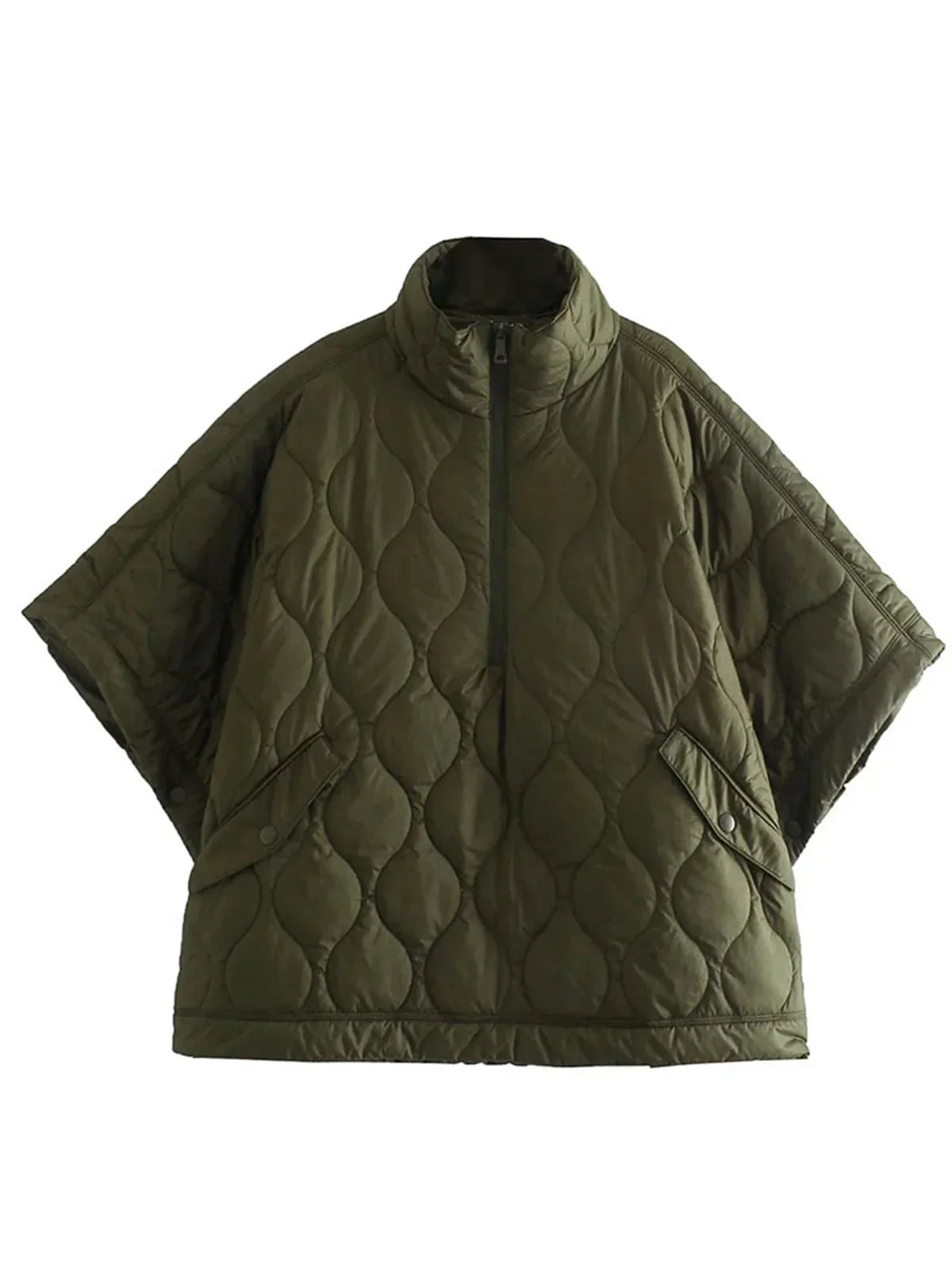 Flexi | Gefütterte Parka-Jacke mit Reißverschluss und Stehkragen